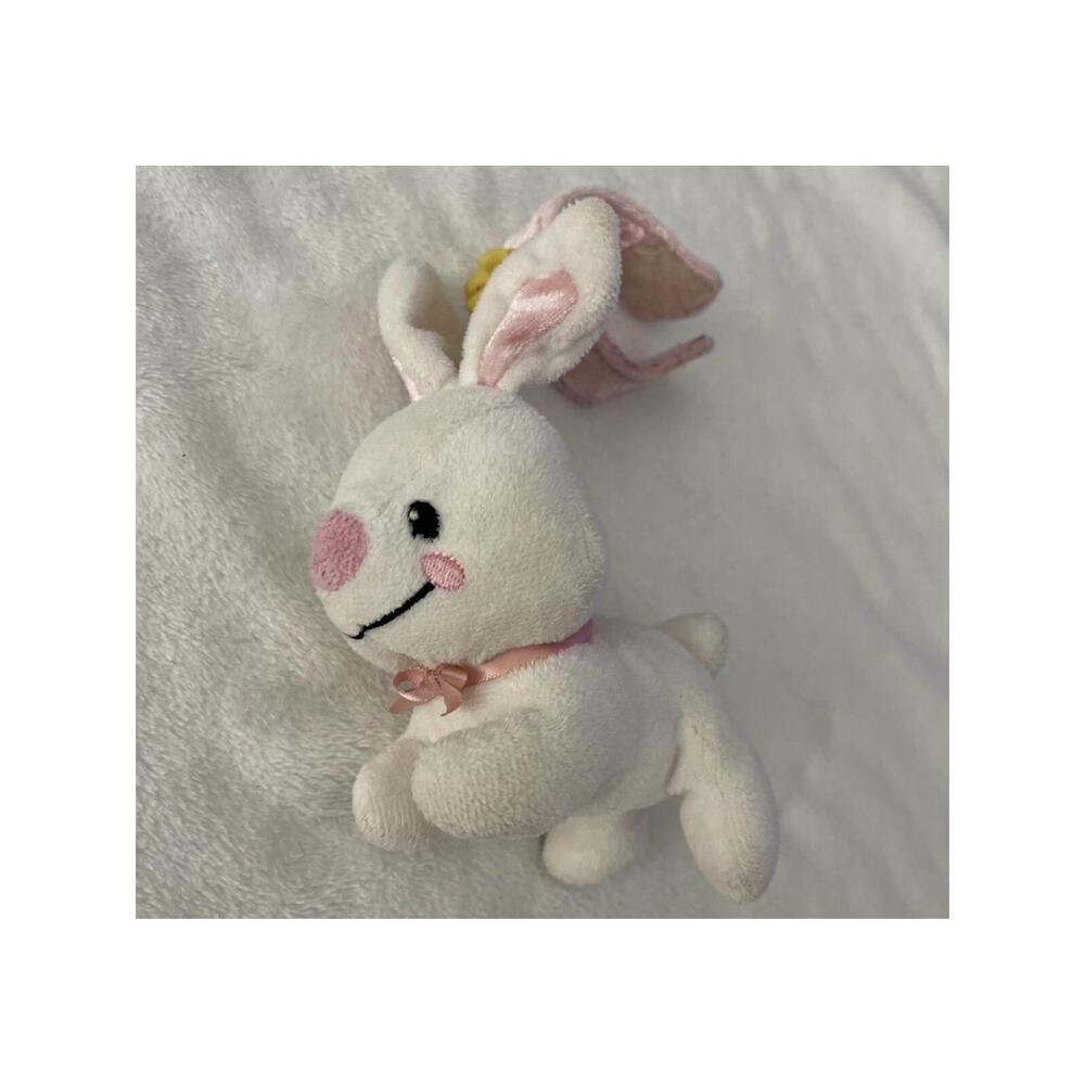 Fisher Price Bunny Plush Doll Rabbit Stuffed Animal Toys Travel Pal Baby Rattle